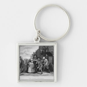 Arrested for Debt, plate V Key Ring