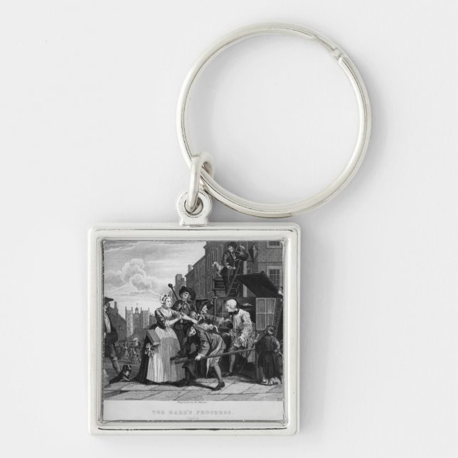 Arrested for Debt, plate V Key Ring (Front)