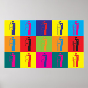 Arresting People Pop Art Poster