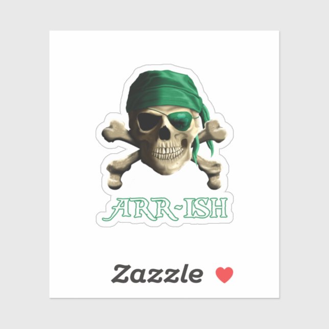 ARRish Funny Irish Pirate Saint Patricks Day (Sheet)