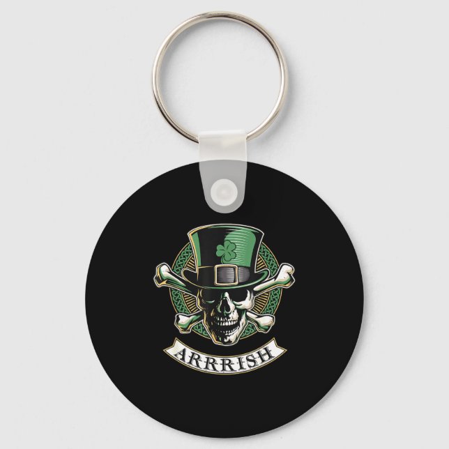 Arrish Irish Rate St Patricks Day, Rate Men Funny  Key Ring (Front)