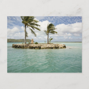 Arrival at airport in Bora Bora, Society Postcard