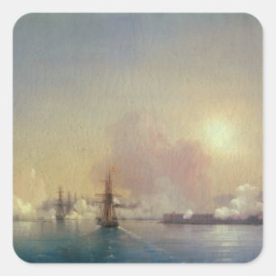 Arrival into Sebastopol Bay, 1852 Square Sticker