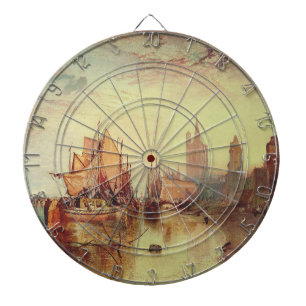 Arrival of a Packet Boat by Joseph Turner Dartboard