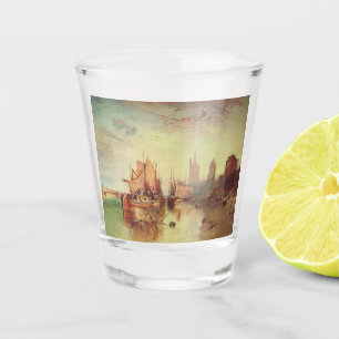 Arrival of a Packet Boat by Joseph Turner Shot Glass