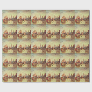 Arrival of a Packet Boat by Joseph Turner Wrapping Paper
