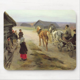 Arrival of a School-Mistress in the Country Mouse Pad