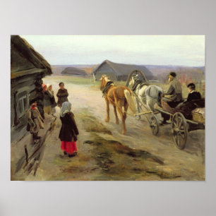 Arrival of a School-Mistress in the Country Poster