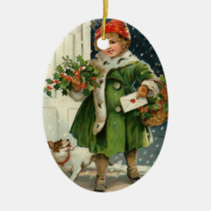 Arrival of Christmas Ceramic Ornament