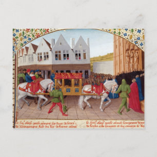 Arrival of Emperor Charles IV Postcard