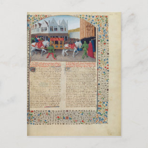Arrival of Emperor Charles IV Postcard