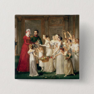 Arrival of Marie-Louise de Habsbourg-Lorraine 15 Cm Square Badge