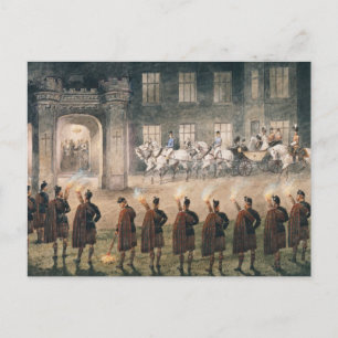 Arrival of Nicholas II at Balmoral Castle Postcard