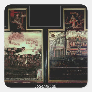 Arrival of Queen Elizabeth I at Tilbury Square Sticker