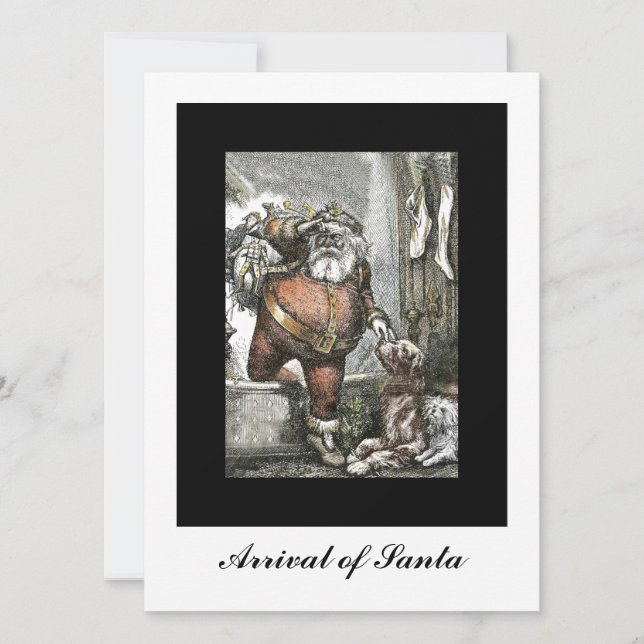Arrival of Saint Nicholas Holiday Card (Front)