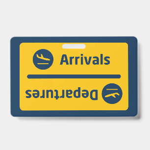 Arrivals/Departures ID Badge