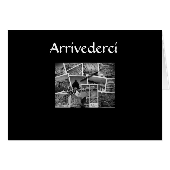 "ARRIVEDERCI, CIAO, BUON BIAGGIO" ITALIAN STYLE (Front Horizontal)