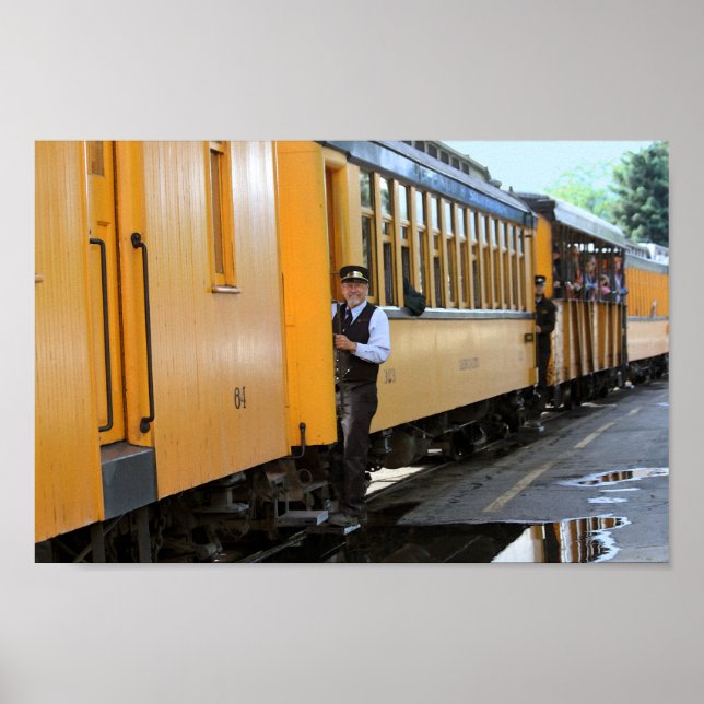 Arriving at the Durango Train Depot Poster (Front)