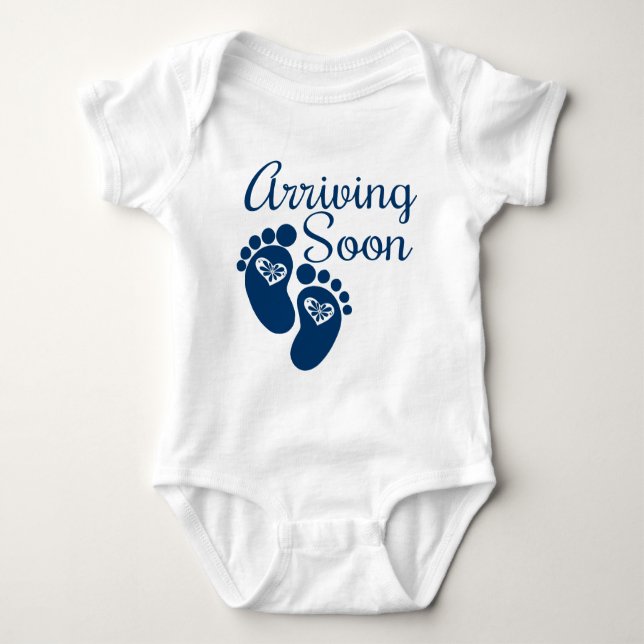 Arriving Soon Baby Bodysuit (Front)