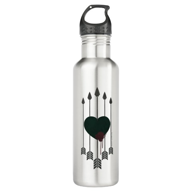 Arrow | Arrows Shot Through Heart 710 Ml Water Bottle (Front)