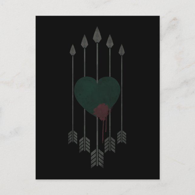 Arrow | Arrows Shot Through Heart Postcard (Front)