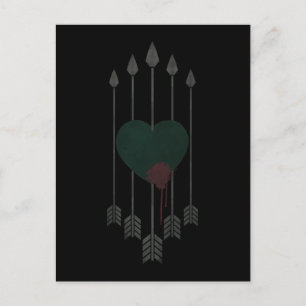Arrow   Arrows Shot Through Heart Postcard