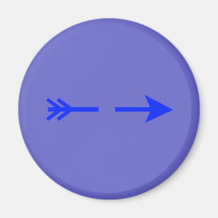 Arrow Blue Broken The MUSEUM Zazzle Gifts Magnet