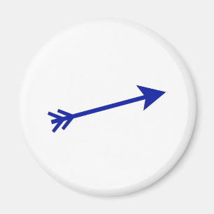 Arrow Blue Dk 15deg The MUSEUM Zazzle Gifts Magnet