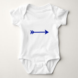 Arrow Blue Dk Straight The MUSEUM Zazzle Gifts Baby Bodysuit