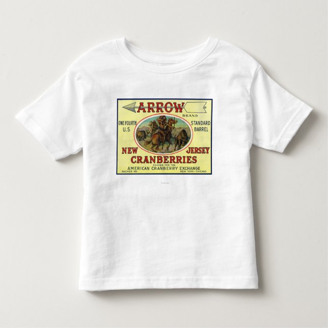 Arrow Brand Cranberry Label Toddler T-Shirt (Front)
