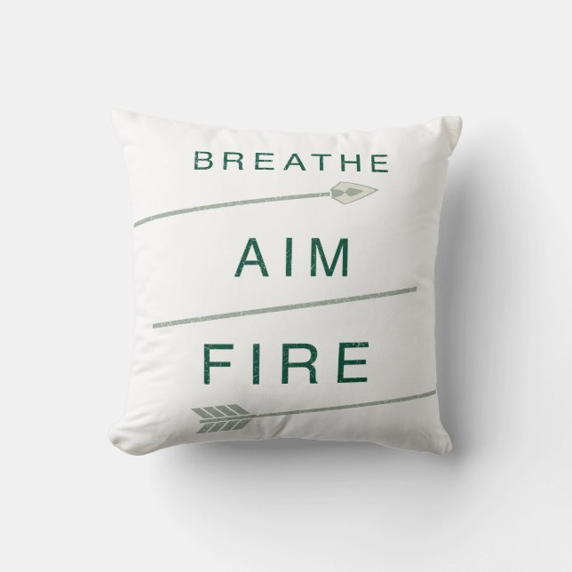 Arrow | Breathe Aim Fire Cushion (Front)