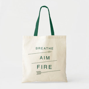 Arrow Breathe Aim Fire Tote Bag