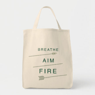 Arrow | Breathe Aim Fire Tote Bag
