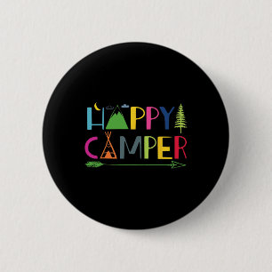 Arrow Camper Happy Summer Camp Camping Gift Men Wo 6 Cm Round Badge