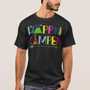 Arrow Camper Happy Summer Camp Camping Gift Men Wo T-Shirt