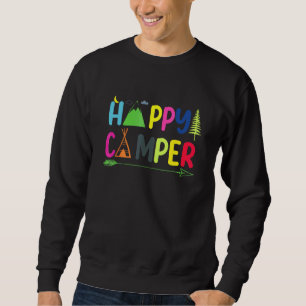 Arrow Camper Happy Summer Camp Camping Sweatshirt