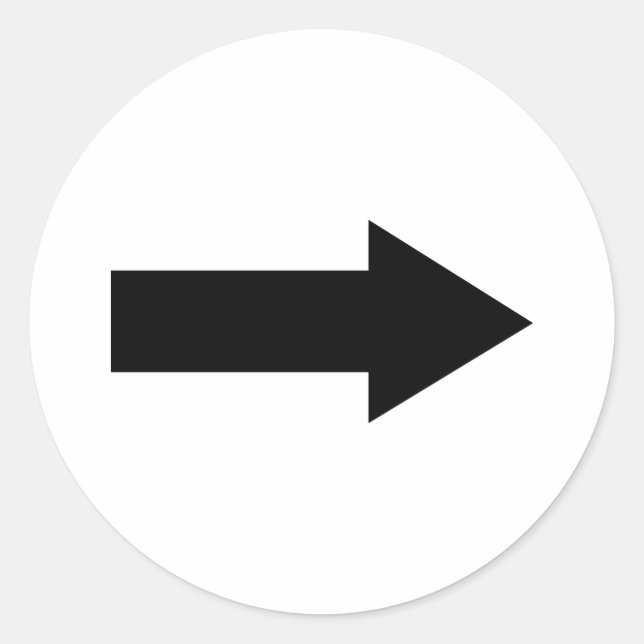 Arrow Classic Round Sticker (Front)