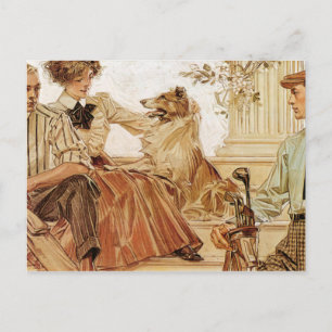 Arrow Collar advertisement, 1910 by Leyendecker Postcard