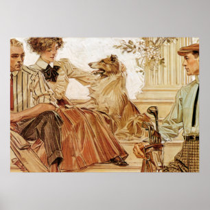 Arrow Collar advertisement, 1910 by Leyendecker Poster