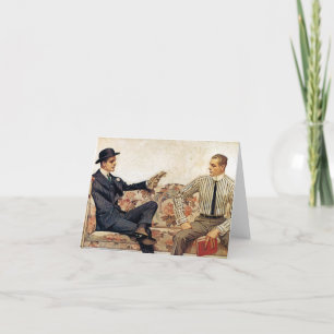 Arrow Collar advertisement, 1912 by Leyendecker Thank You Card