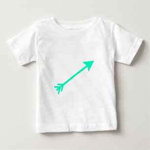 Arrow Cyan 35deg The MUSEUM Zazzle Gifts Baby T-Shirt