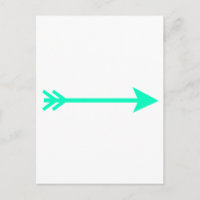 Arrow Cyan Straight The MUSEUM Zazzle Gifts