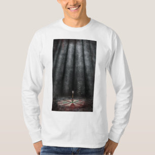 Arrow design centered under celestial light T-Shirt