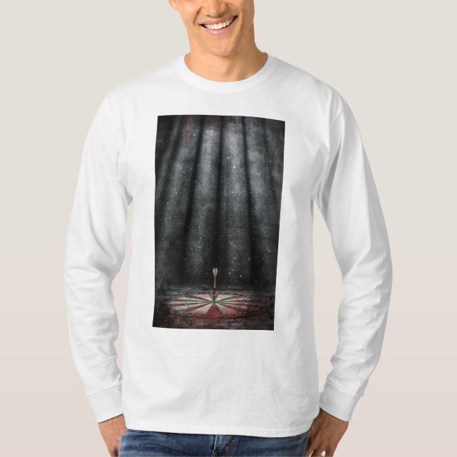 Arrow design centered under celestial light T-Shirt (Front)
