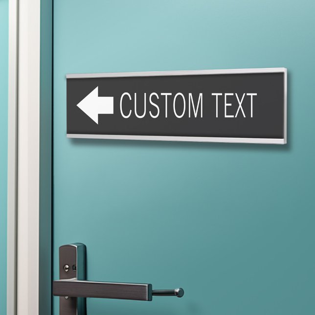 Arrow Direction Sign with Custom Text - LEFT (Arrow Directional Sign with Custom Text)