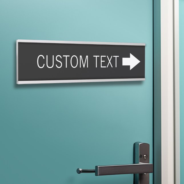 Arrow Direction Sign with Custom Text - RIGHT (Arrow Directional Sign with Custom Text)