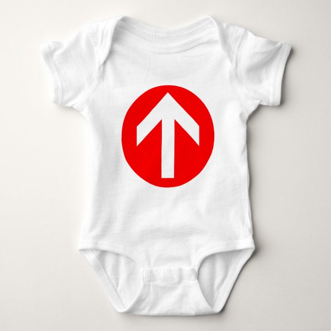 Arrow Disc Baby Bodysuit (Front)