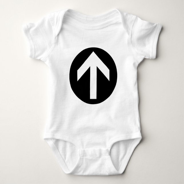 Arrow Disc Baby Bodysuit (Front)
