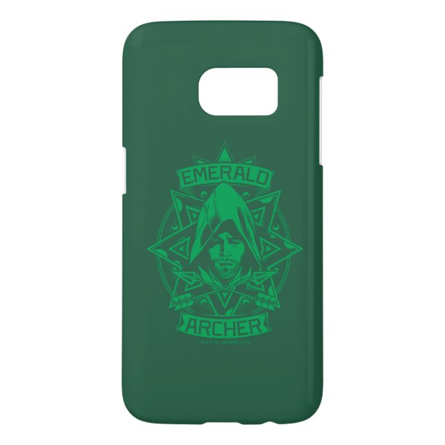 Arrow | Emerald Archer Graphic Case-Mate Samsung Galaxy Case (Back)