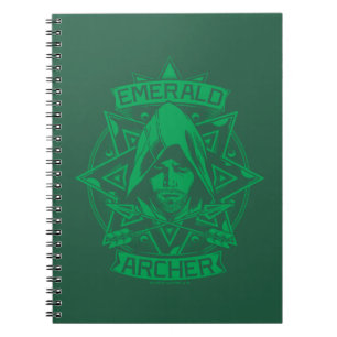 Arrow Emerald Archer Graphic Notebook